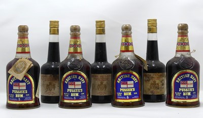 Lot 1539 - British Navy Pusser's rum, 75cl, 54%, four...