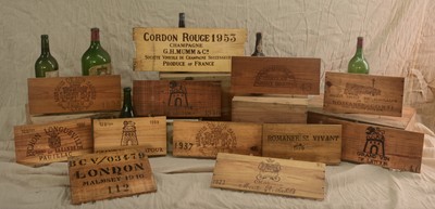 Lot 1541 - A collection of approx 2120 wine box ends,...