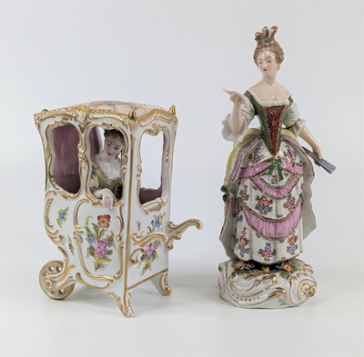 Lot 2120 - A Bourdois and Bloch porcelain figure of a...