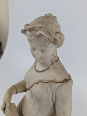 Lot 2115 - A pair of Goss parian figures of ladies, circa...