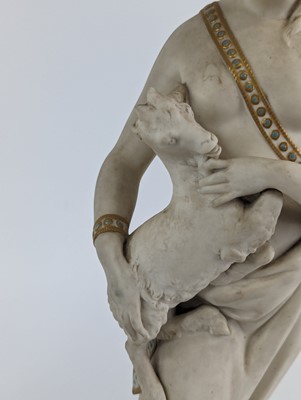 Lot 2115 - A pair of Goss parian figures of ladies, circa...