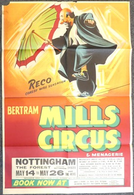 Lot 186 - Bertram Mills Circus - a vintage colour...