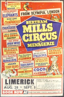 Lot 188 - Bertram Mills Circus - a vintage colour...