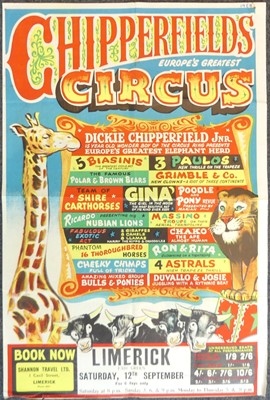 Lot 180 - Chipperfields Circus - a vintage colour...