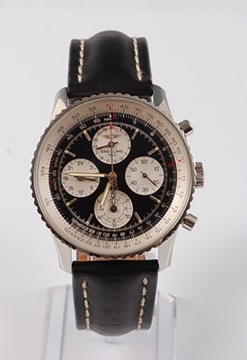 Lot 2323 - A gents steel Breitling Navitimer Twin Sixty...