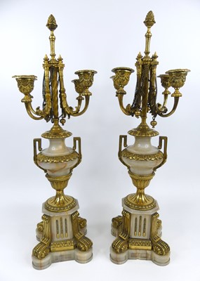 Lot 2332 - A pair of good circa 1900 French gilt bronze...