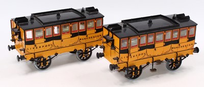 Lot 8 - 2x Stephenson's Rocket G104 coach by Hornby...