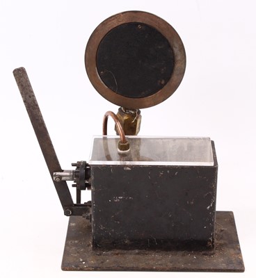 Lot 10 - A homemade auxiliary hand-operated steam water...