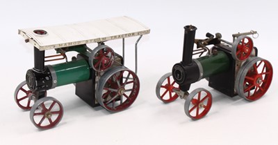 Lot 13 - Mamod TE1a Traction engine with canopy,...