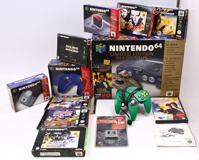 Lot 1804 - A Nintendo N64 boxed console, complete with a...