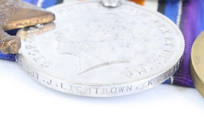 Lot 3009 - A Great War Gallantry group of four medals to...