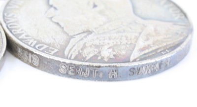 Lot 3019 - A family group of nine medals to include Queen'...