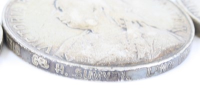 Lot 3019 - A family group of nine medals to include Queen'...