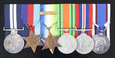 Lot 3021 - A Naval group of six medals to include...
