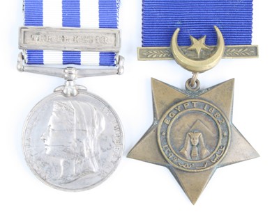 Lot 3034 - A pair of campaign medals to include an Egypt...