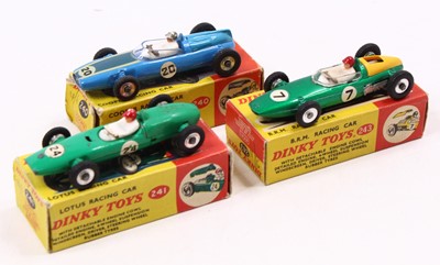 Lot 1487 - A group of 3 Dinky Toys racing cars to include...