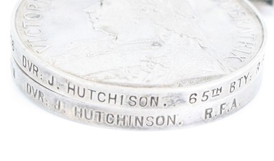 Lot 3050 - A Boer War / Great War group of five medals to...