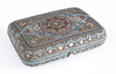 Lot 2177 - An Imperial Russian silver-gilt and cloisonne...