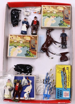 Lot 2148 - Three various boxed Britains Farm series duck...