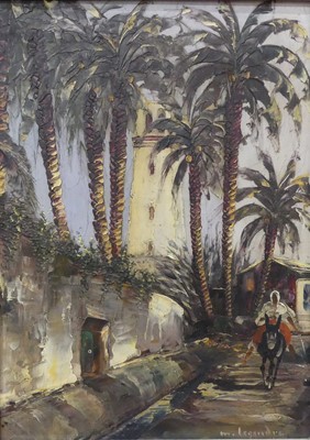 Lot 273 - Maurice Legendre - Biskra, palette knife oil...