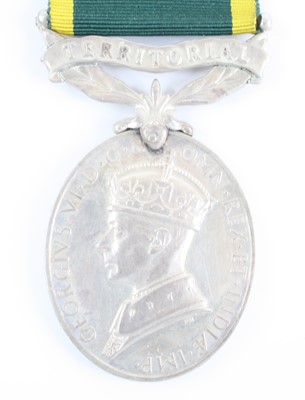 Lot 3070 - A Geo. VI Territorial Efficient Service Medal,...