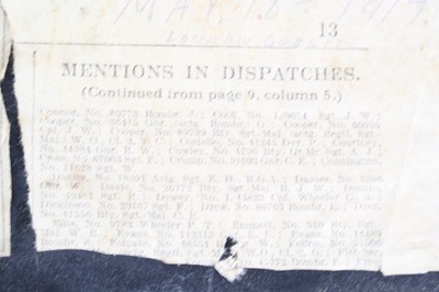 Lot 3073 - A Great War Gallantry group of medals, to...