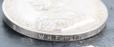 Lot 3073 - A Great War Gallantry group of medals, to...