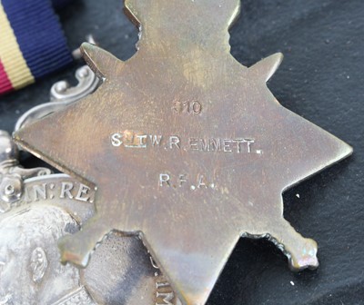 Lot 3073 - A Great War Gallantry group of medals, to...