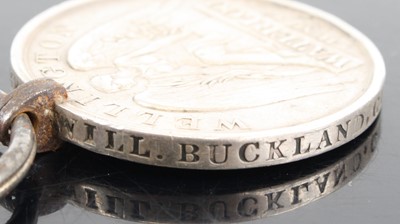 Lot 3074 - A Waterloo Medal, 1815, naming WILL. BUCKLAND,...