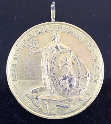 Lot 3075 - A Davison's Nile Medal (1798) in gilt bronze,...