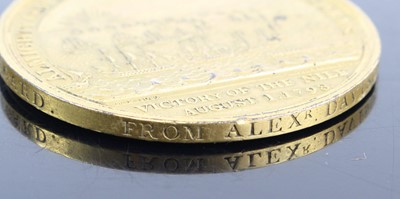 Lot 3075 - A Davison's Nile Medal (1798) in gilt bronze,...