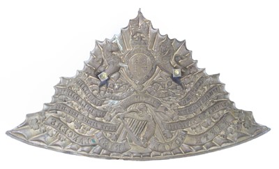 Lot 3082 - A post 1902 Fifth Royal Irish Lancers helmet...