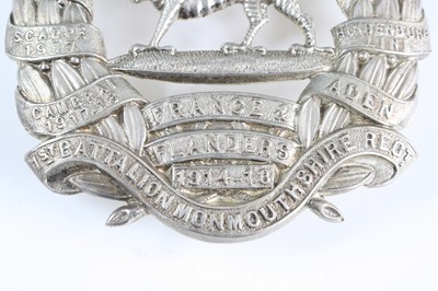 Lot 3094 - A post WW I 1st Battalion Monmouthshire...