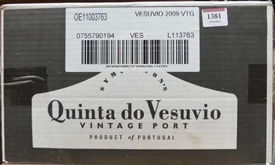 Lot 1381 - Quinta do Vesuvio vintage port, 2009, six...