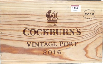 Lot 1384 - Cockburn's vintage port, 2016, six bottles (OWC)