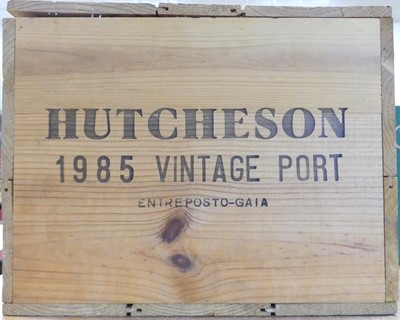 Lot 1385 - Hutcheson vintage port, 1985, twelve bottles...