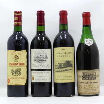 Lot 1148 - Châteauneuf du Papes, 1959, shipped and...