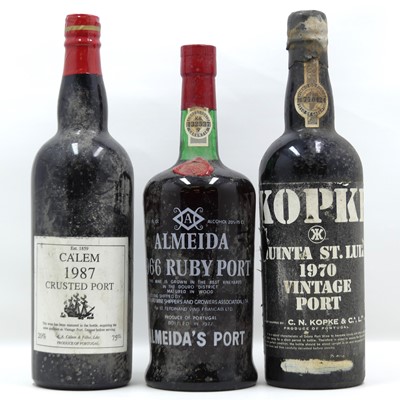 Lot 1386 - Kopke Quinta St. Luiz vintage port, 1970, one...