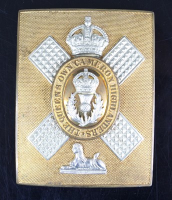 Lot 3108 - A post 1900 Queen's Own Cameron Highlanders...