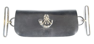 Lot 3135 - A British Light Infantry dress pouch, in black...