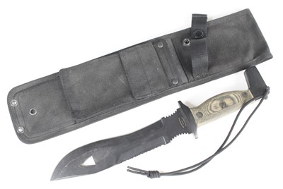 Lot 3226 - A Mel Parry Signature Survival Knife, having a...