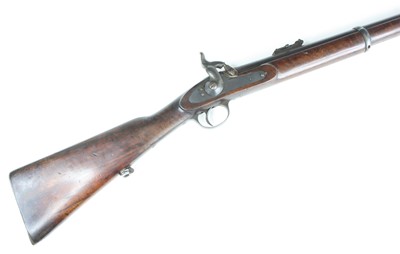 Lot 3270 - A 19th century percussion two band rifle, the...