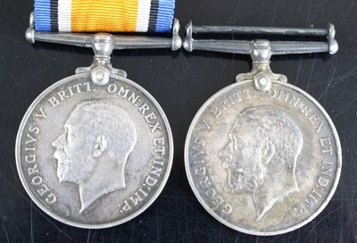 Lot 3301 - Two WW I British War medals, naming 165975 SPR....