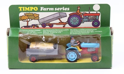 Lot 2138 - Timpo, No.171 Farm Tractor and Trailer Set,...