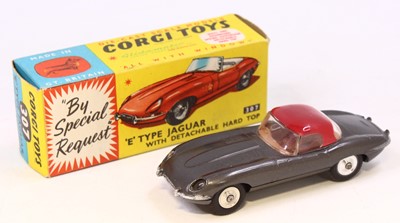 Lot 1465 - Corgi Toys No. 307 E-type Jaguar E Type with...