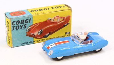 Lot 1468 - Corgi Toys, 151A, Lotus Mark Eleven Le Mans...