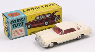 Lot 1165 - Corgi Toys, 230, Mercedes Benz Coupe, white...