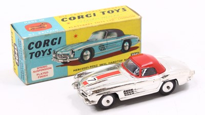 Lot 1464 - Corgi Toys No. 304S Mercedes Benz 300SL hard...