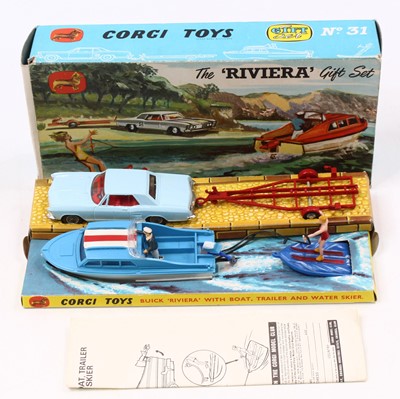 Lot 1143 - Corgi Toys gift set No. 31 Buick Riveria Boat...