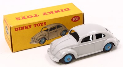 Lot 1155 - Dinky Toys No.181 VW saloon comprising of grey...